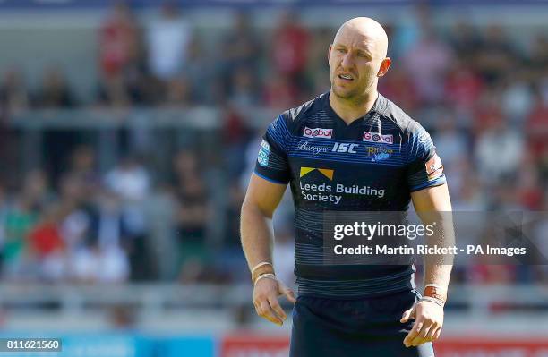 Leeds Rhinos Carl Ablett in action against Salford Red Devils, during the Betfred Super League match at the AJ Bell Stadium, Salford.