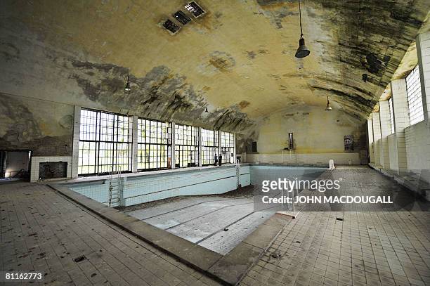 View of the swimming pool in the 1936 Olympic village in Elstal, west of Berlin on May 5, 2008. The village, which housed over 4.000 athletes for the...