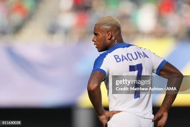 Leandro Bacuna of Curacao during the 2017 CONCACAF Gold Cup Group C match between Curacao and Jamaica at Qualcomm Stadium on July 9, 2017 in San...