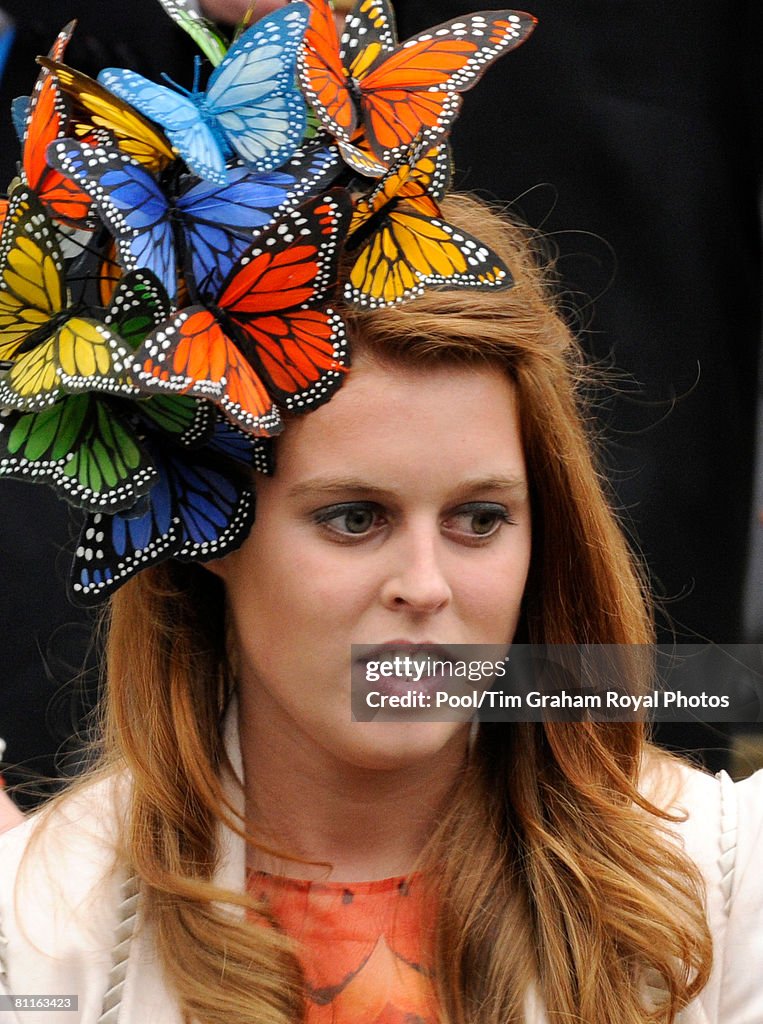 Princess Beatrice At Peter Phillips Wedding