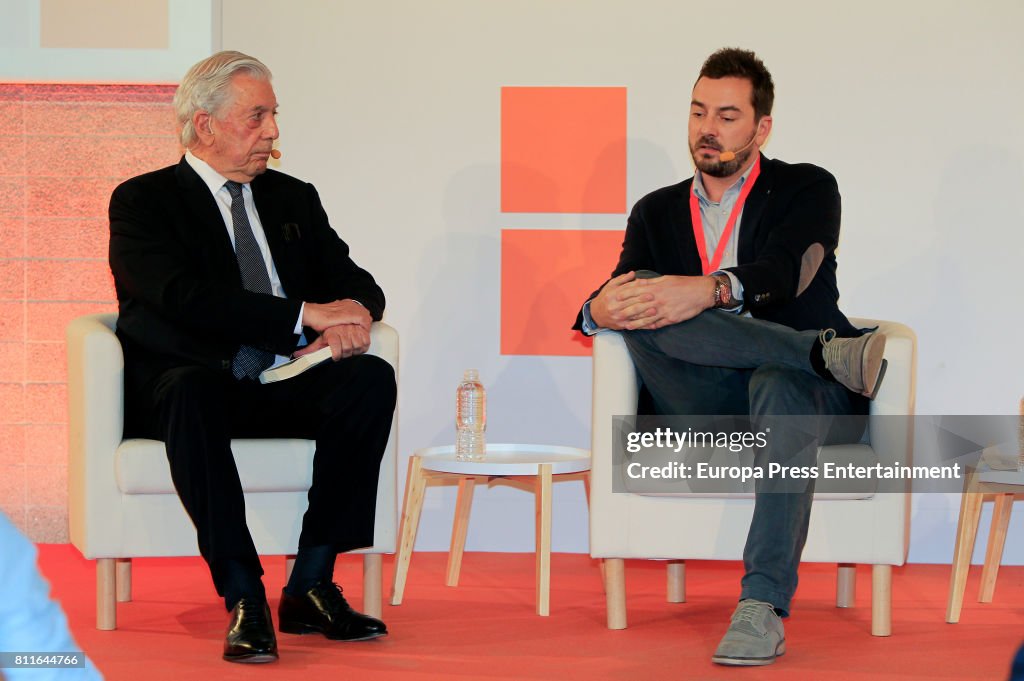 Mario Vargas Llosa Attends Ciudadanos Party Summer Courses Opening