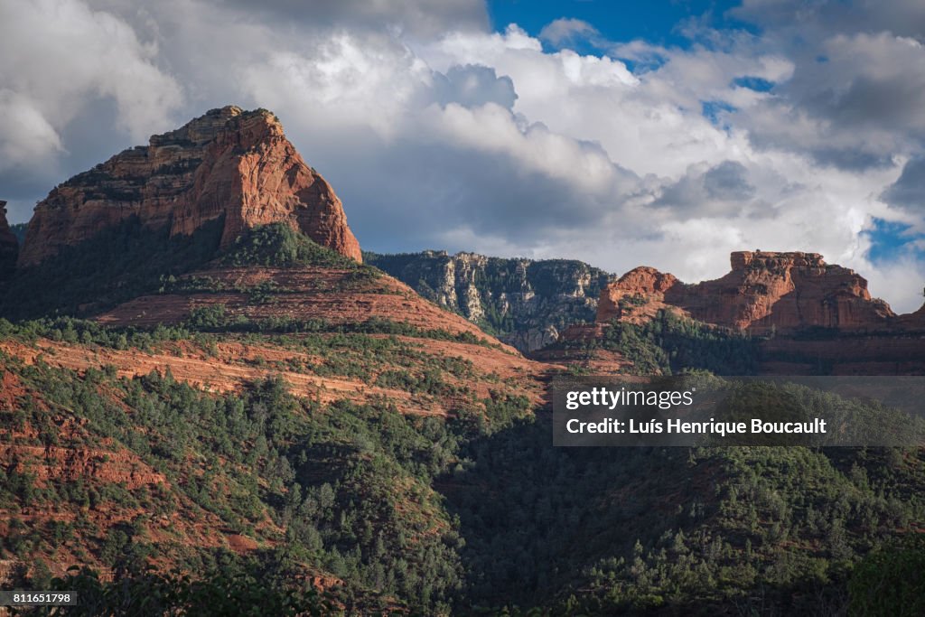 Sedona and clouds