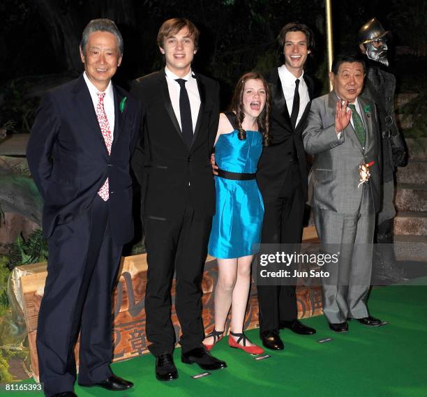 Actor William Moseley, actress Georgie Henley and actor Ben Barnes attends "The Chronicles of Narnia: Prince Caspian" Japan Premiere at Roppongi...