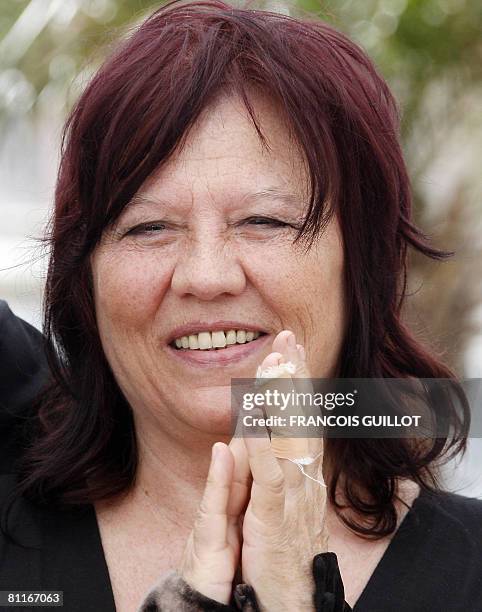 Hungarian actress Lili Monori poses during a photocall for Hungarian director Kornel Mundruczo's film 'Delta' at the 61st Cannes International Film...