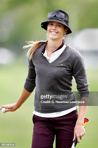 Anna Rawson of Australia smiles during the first round of the SemGroup Championship presented by John Q. Hammons on May 1, 2008 at Cedar Ridge...