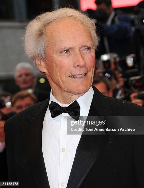 Director Clint Eastwood attends the "Changeling" Premiere at the Palais des Festivals during the 61st Cannes International Film Festival on May 20,...