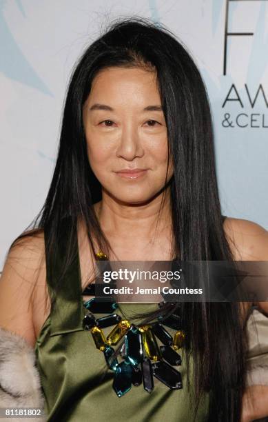 Designer Vera Wang attends the 36th Annual FIFI Awards presented by the Fragrance Foundation at the Park Avenue Armory on May 20, 2008 in New York...