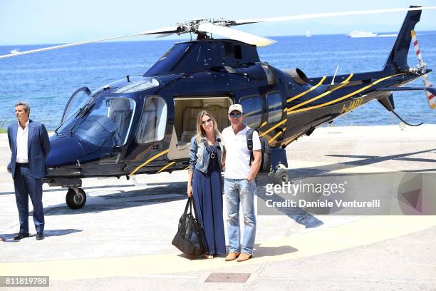 Antonio Banderas and Nicole Kimpel attend 2017 Ischia Global Film & Music Fest on July 10, 2017 in Ischia, Italy.