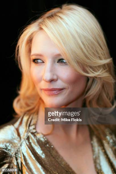 Cate Blanchett attends the Australian premiere of "Indiana Jones and the Kingdom of the Crystal Skull" at the Greater Union George Street cinemas on...