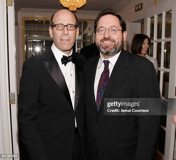 Matthew C. Blank, Chairman and CEO of SHowtime Networks with Michael Barker, Head of Sony Classics at the Museum of the Moving Image Honors Event...