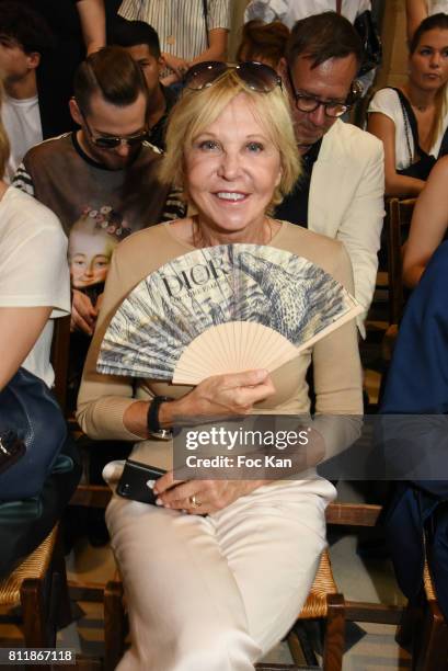 Marie Christiane Marek attends the Julien Fournie Haute Couture Fall/Winter 2017-2018 show as part of Haute Couture Paris Fashion Week on July 4,...
