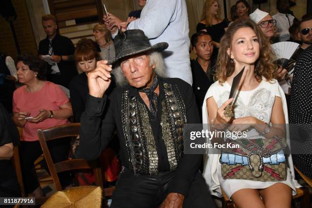 James Goldstein and a guest attend the Julien Fournie Haute Couture Fall/Winter 2017-2018 show as part of Haute Couture Paris Fashion Week on July 4,...