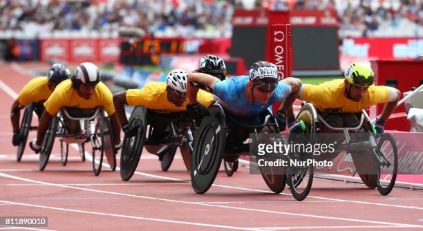 David Weir T54 800m Men during Muller Anniversary Games at London Stadium in London on July 09, 2017