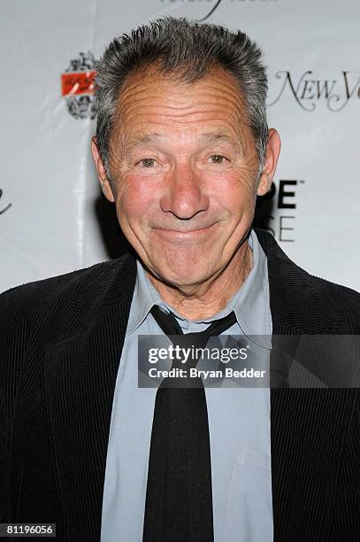 Playwright Israel Horovitz arrives at the Red Rope Playhouse presents "Ex-Lovers" at the Westside Theatre on May21, 2008 in New York City.