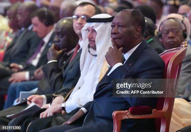 Ivory Coast President, Alassane Ouattara attends the opening of the 44th meeting of the Ministers of Foreign Affairs of the Organisation of Islamic...