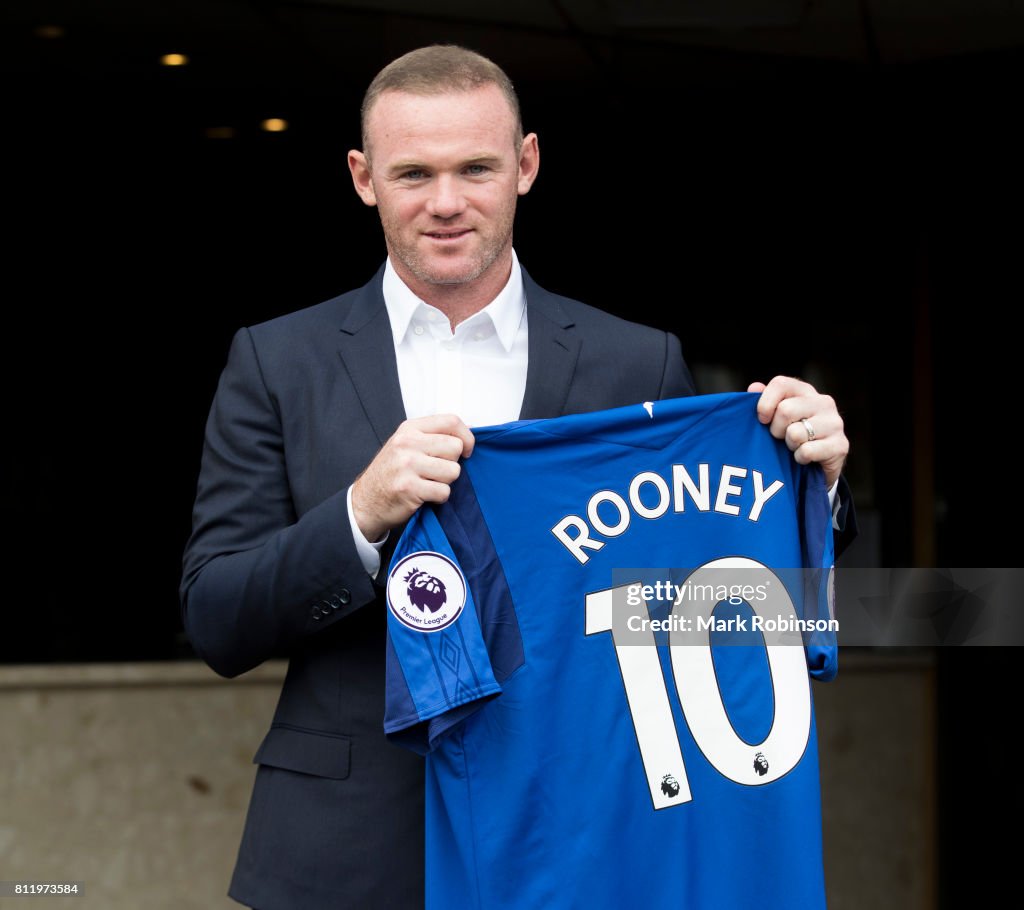 Everton Unveil New Signing Wayne Rooney