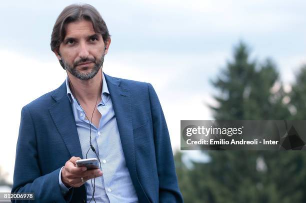 Sportif Vice Director of FC Internazionale Milano Dario Baccin looks on prior to the FC Internazionale training session on July 10, 2017 in Reischach...