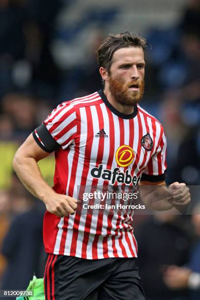 Sunderland player Adam Matthews at Gigg Lane during a pre-season friendly between Bury and Sunderland on July 7, 2017 in Bury, United Kingdom.