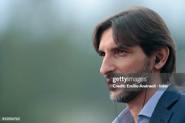 Sportif Vice Director of FC Internazionale Milano Dario Baccin looks on prior to the FC Internazionale training session on July 10, 2017 in Reischach...