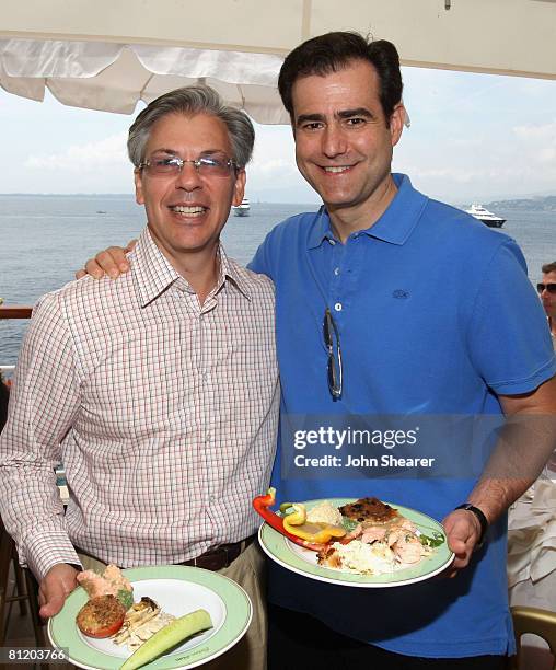 Steve Mangel and Paul Halsadoff attends the IFG Luncheon at Eden Roc during the 61st Cannes International Film Festival on May 19, 2008 in Cannes,...