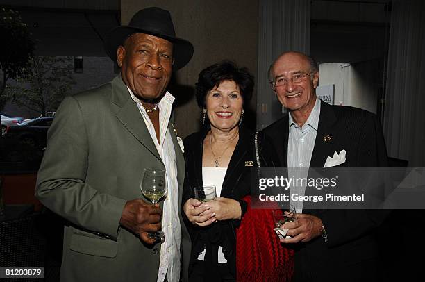 Board member B. Denham Jolly ; Board member Allen Karp and his wife Sharon attend the Board Cocktail Party at Tundra Restaurant on September 15, 2007...