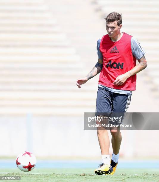 Victor Lindelof of Manchester United in action during a first team training session as part of their pre-season tour of the United States of America...