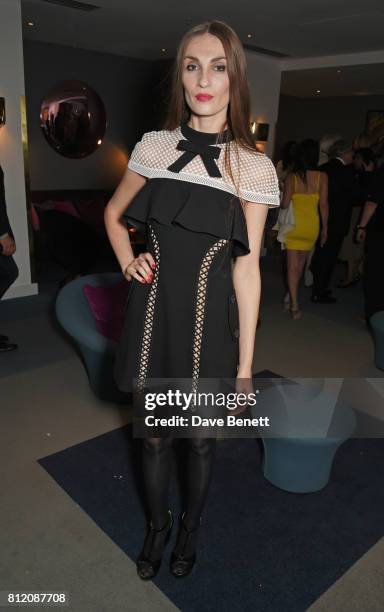 Inesa De La Roche attends a special screening of "In This Climate" hosted by Liberatum and Kinetik, supported by Amanda Eliasch, at Mondrian London...