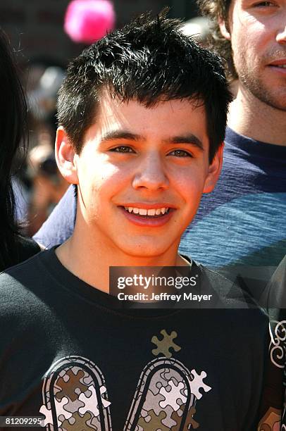 American Idol Top 12 contestant David Archuleta arrives at "Dr. Seuss' Horton Hears A Who" premiere at The Mann Village on March 8, 2008 in Westwood,...