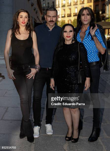 Marta Vaquerizo Olvido Gara AKA Alaska and Mario Vaquerizo attend the 'Pet Shop Boys' concert at Royal Theatre on July 10, 2017 in Madrid, Spain.