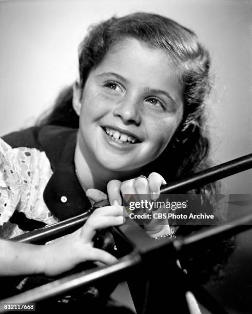 Portrait of 8 year-old Lynn Loring, who portrays Patricia Patti Barron in the CBS television soap opera "Search For Tomorrow. August 23, 1951. New...