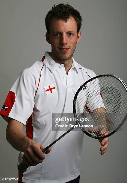 Robin Middleton poses for a photo prior to a training session at the National Badminton Centre on May 22, 2008 in Milton Keynes, England.