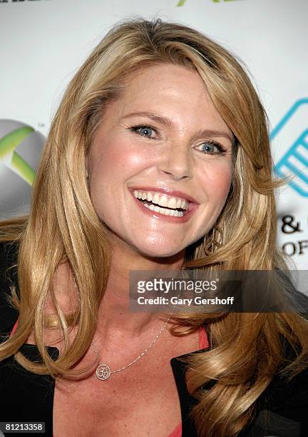 Former supermodel and media celebrity Christie Brinkley participates in the Boys and Girls Club of America's National Family Fitness Day at the...