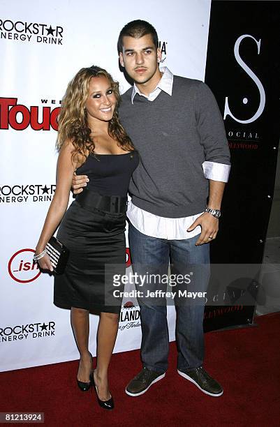 Adrienne Bailon, Robert Kardashian and Jr. Arrive at In Touch Weekly and Ish Entertainment To Host Summer Stars Party 2008 on May 22, 2008 at Social...