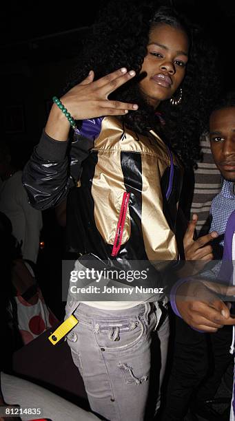 Teyana Taylor attends Vaughn Anthony's Birthday Bash Hosted by John Legend on May 22, 2008 in New York City.