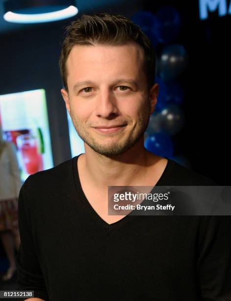 Magician Mat Franco unveils his namesake theater marquee as the showroom is renamed the Mat Franco Theater at The Linq Hotel & Casino on July 10,...