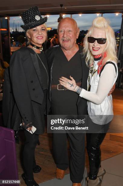 Amanda Eliasch, Steven Berkoff and Pam Hogg attend a special screening of "In This Climate" hosted by Liberatum and Kinetik, supported by Amanda...