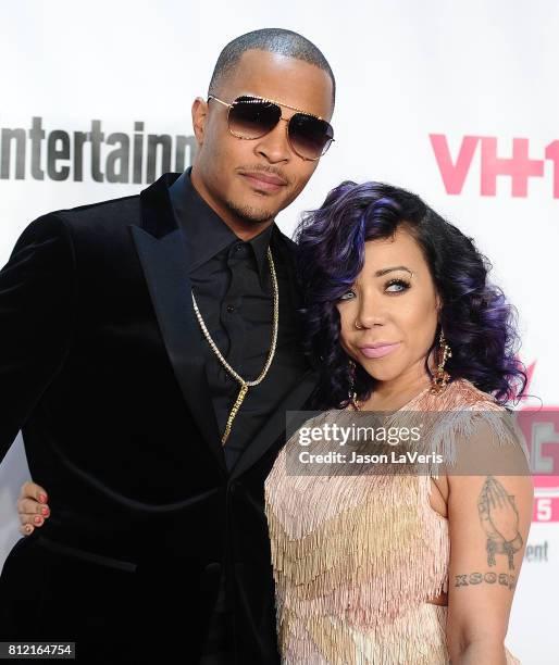 Rapper T.I. And Tameka 'Tiny' Cottle-Harris attend the VH1 Big In 2015 with Entertainment Weekly Awards at Pacific Design Center on November 15, 2015...