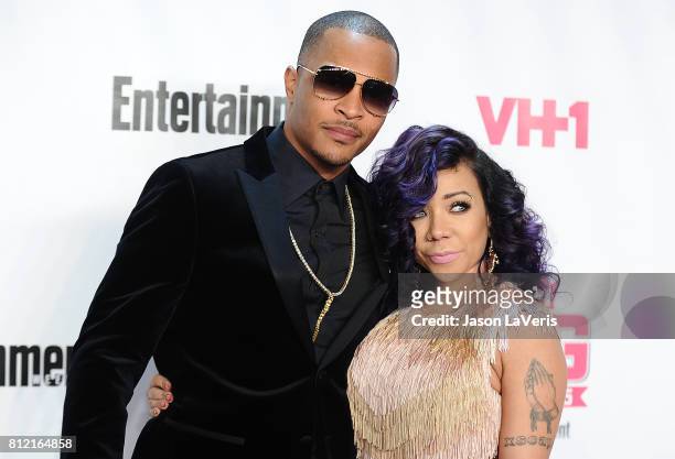 Rapper T.I. And Tameka 'Tiny' Cottle-Harris attend the VH1 Big In 2015 with Entertainment Weekly Awards at Pacific Design Center on November 15, 2015...