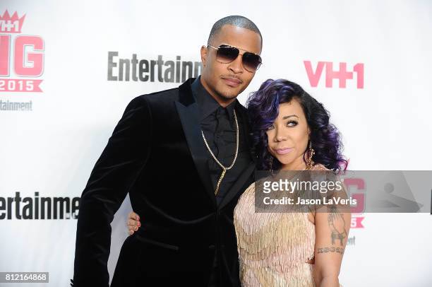 Rapper T.I. And Tameka 'Tiny' Cottle-Harris attend the VH1 Big In 2015 with Entertainment Weekly Awards at Pacific Design Center on November 15, 2015...