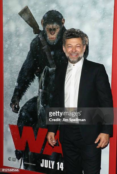 Actor Andy Serkis attends the "War For The Planet Of The Apes" New York premiere at SVA Theater on July 10, 2017 in New York City.
