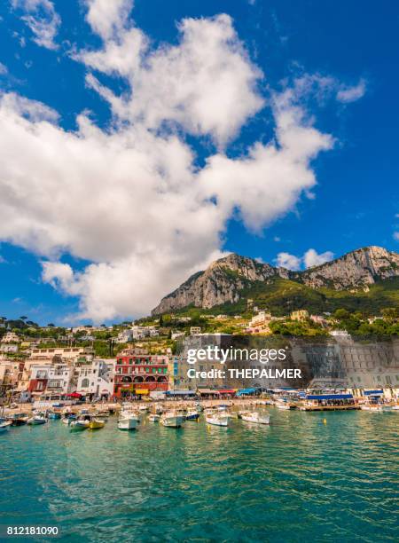 capri marina island italy - capri imagens e fotografias de stock