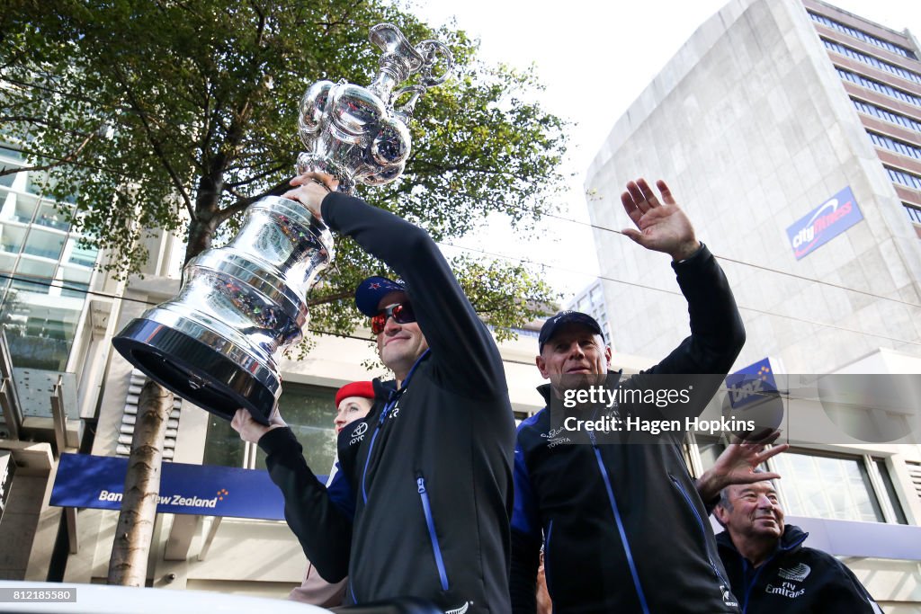 Team New Zealand Americas Cup Wellington Welcome Home Parade