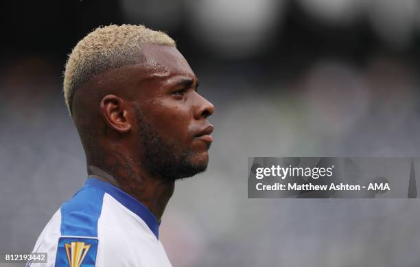 Leandro Bacuna of Curacao during the 2017 CONCACAF Gold Cup Group C match between Curacao and Jamaica at Qualcomm Stadium on July 9, 2017 in San...