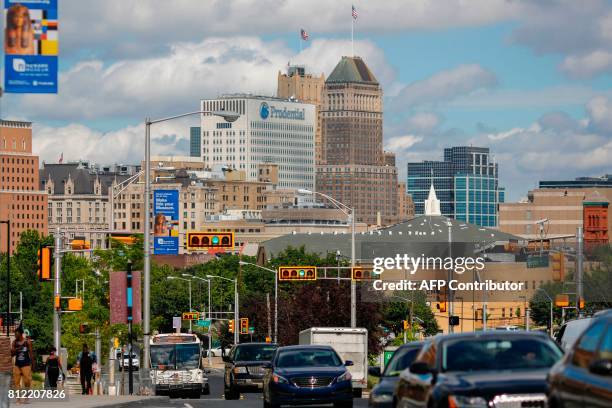 General view of a local street in Newark, New Jersey on June 7 a half century after the 1967 riots. / AFP PHOTO / EDUARDO MUNOZ ALVAREZ