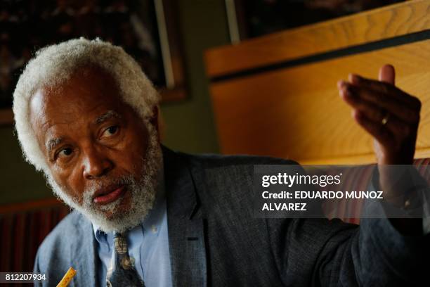 Attorney Junius Williams speaks about the 1967 Newark riots during an interview with AFP in Newark, New Jersey on June 6, 2017.