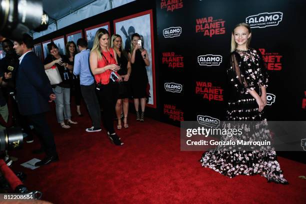 Amiah Miller attends the "War For The Planet Of The Apes" New York Premiere at SVA Theatre on July 10, 2017 in New York City.