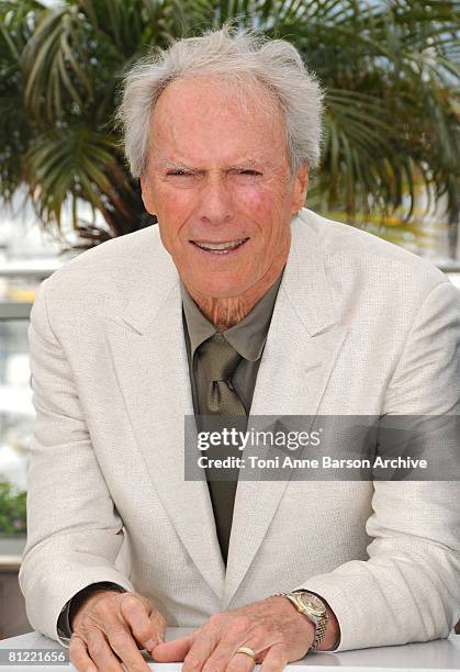 Director Clint Eastwood attends the Changeling photocall at the Palais des Festivals during the 61st Cannes International Film Festival on May 20,...