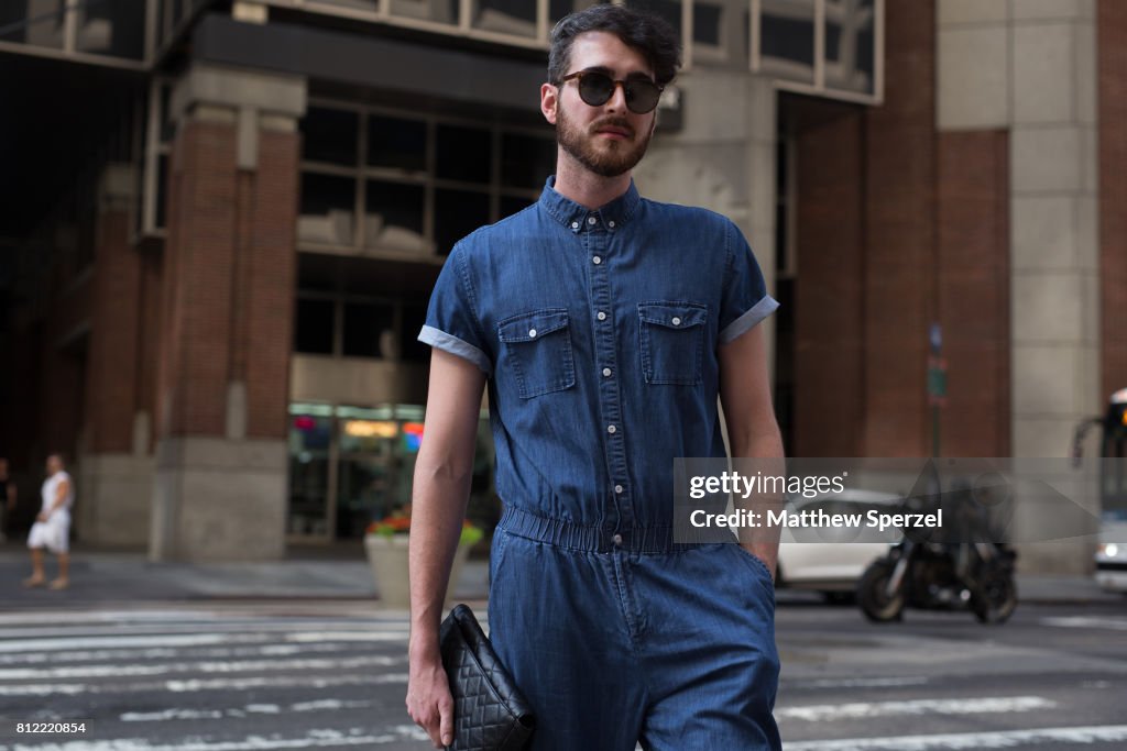 Street Style - NYFW: Men's July 2017 - Day 1