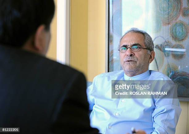 East Timor President Jose Ramos-Horta talks during an interview with AFP in Singapore on May 24, 2008. Ramos-Horta said on May 24 that no foreign...