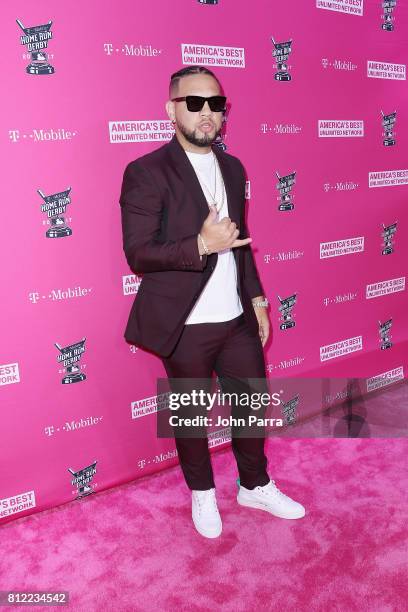 Lejuan James arrives at the T-Mobile Presents Derby After Dark at Faena Forum on July 10, 2017 in Miami Beach, Florida.